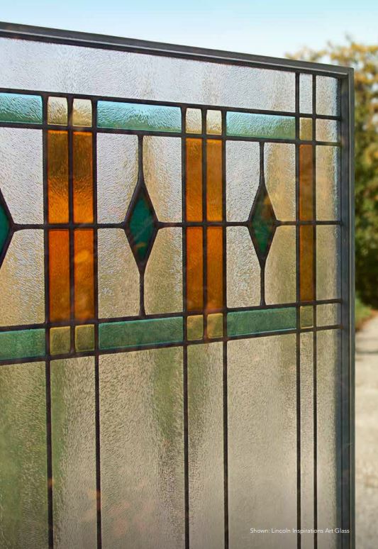 example of a window with grids, grilles and some stained glass